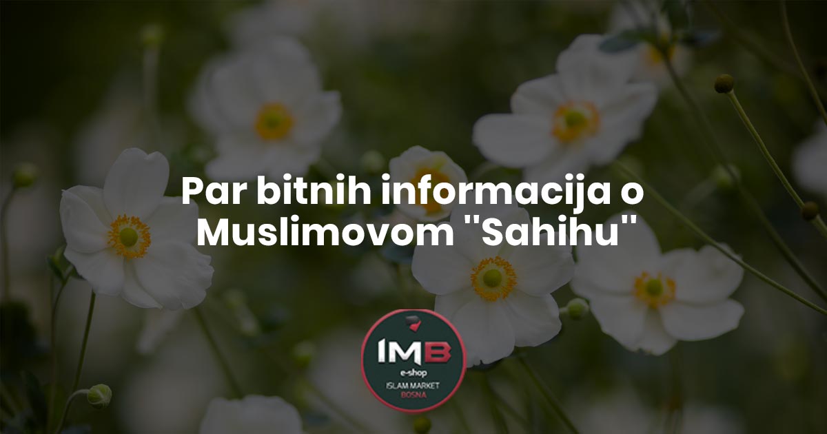 Par bitnih informacija o Muslimovom ''Sahihu''