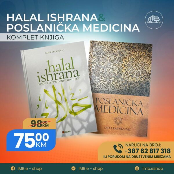 Komplet knjiga Halal ishrana i Poslanička medicina